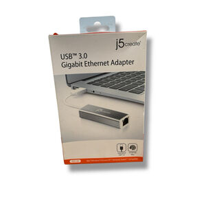j5create USB™ 3.0 Gigabit Ethernet Adapter JUE130 New unopened box